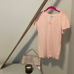 Splendid Size S Soft Blush Kate V-Neck Tee